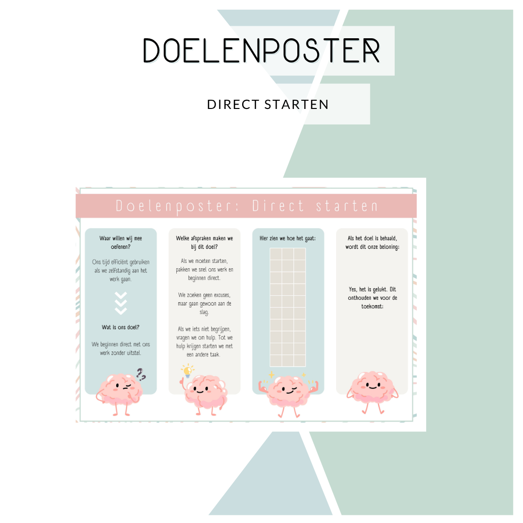 Doelenposter - Direct starten