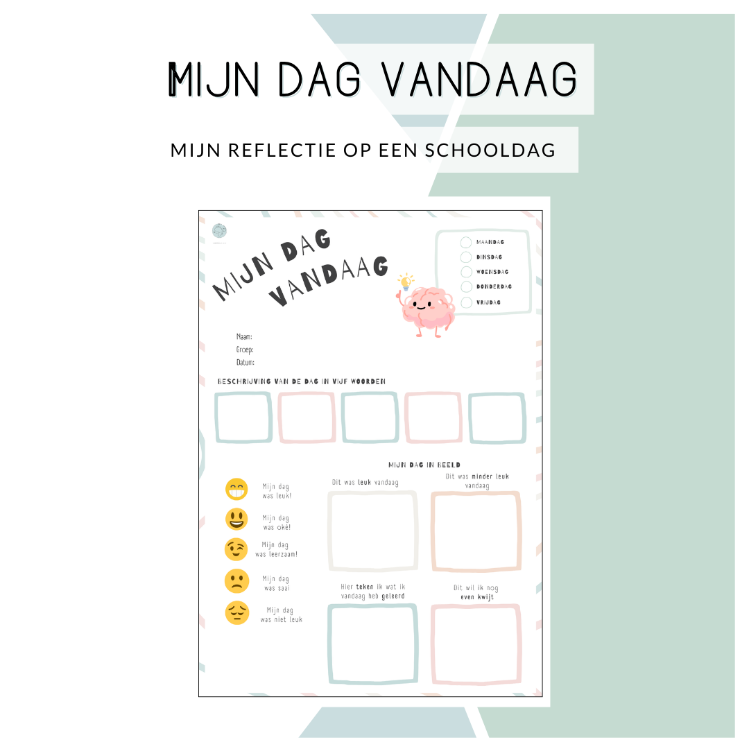 Reflectiekaart - De dag van vandaag (pastel)