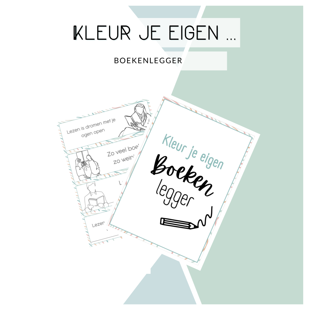 Kleur je boekenlegger - pastel