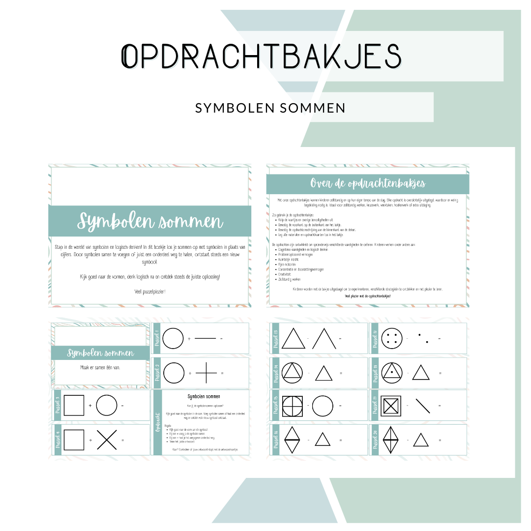 Opdrachtbakje - Symbolen sommen (MB en BB)