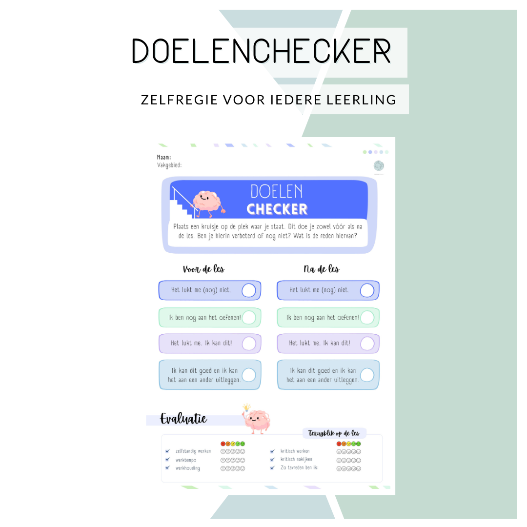Doelenchecker - Blauw/Groen/Paars