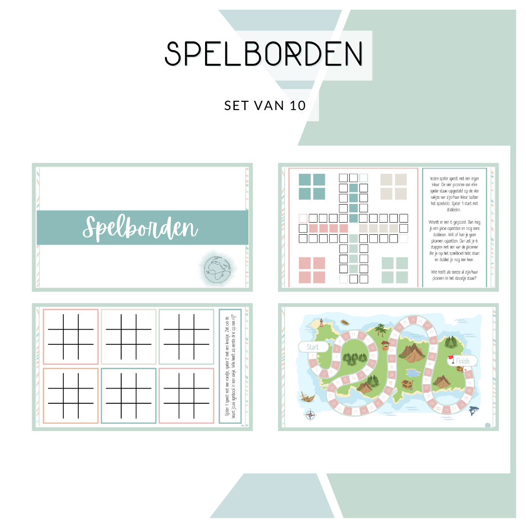 Spelborden - set van 10