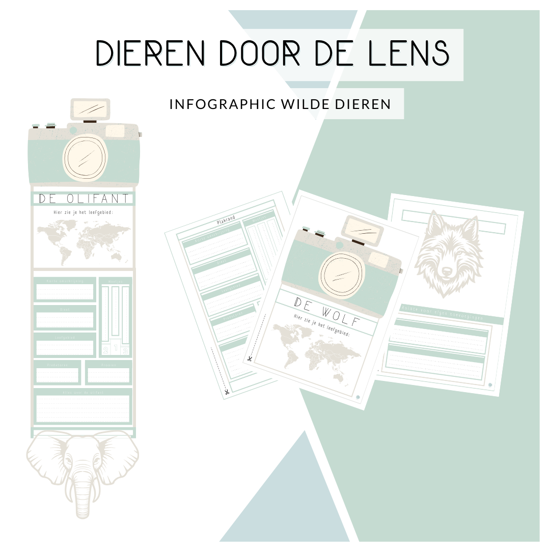 Dieren door de lens - Infographic maken
