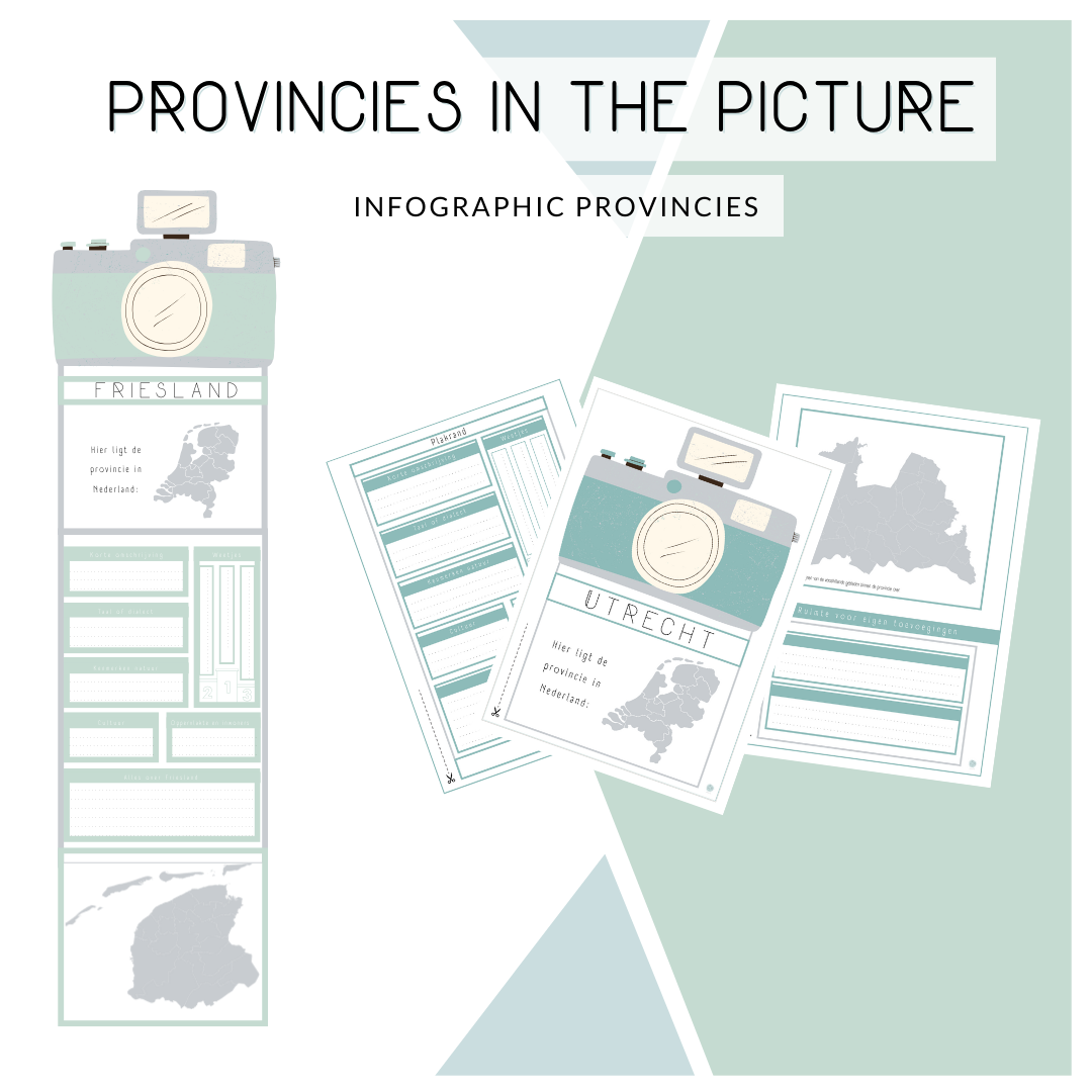 Provincies in the picture - Infographic maken