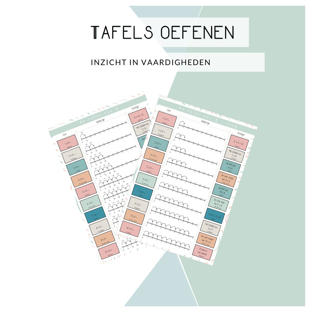 Tafels oefenen - inzicht