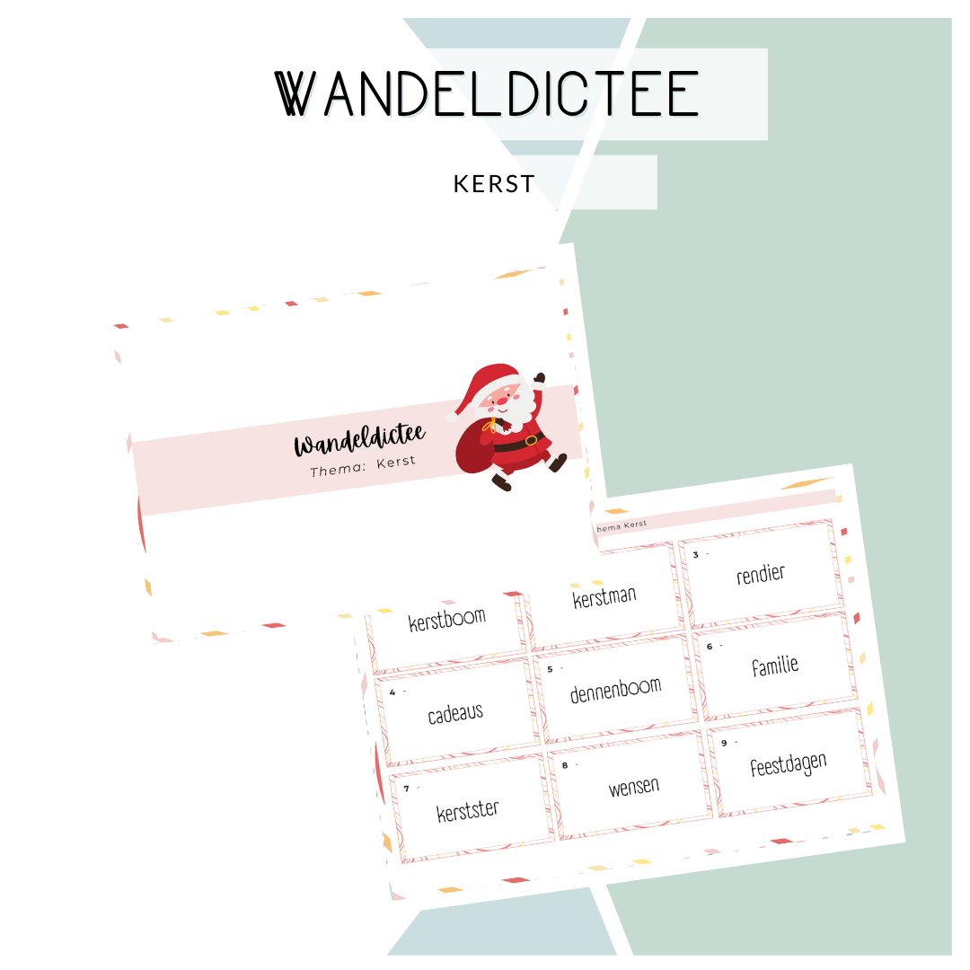 Wandeldictee - Kerst