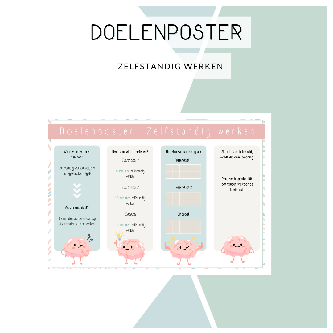 Doelenposter - Zelfstandig werken
