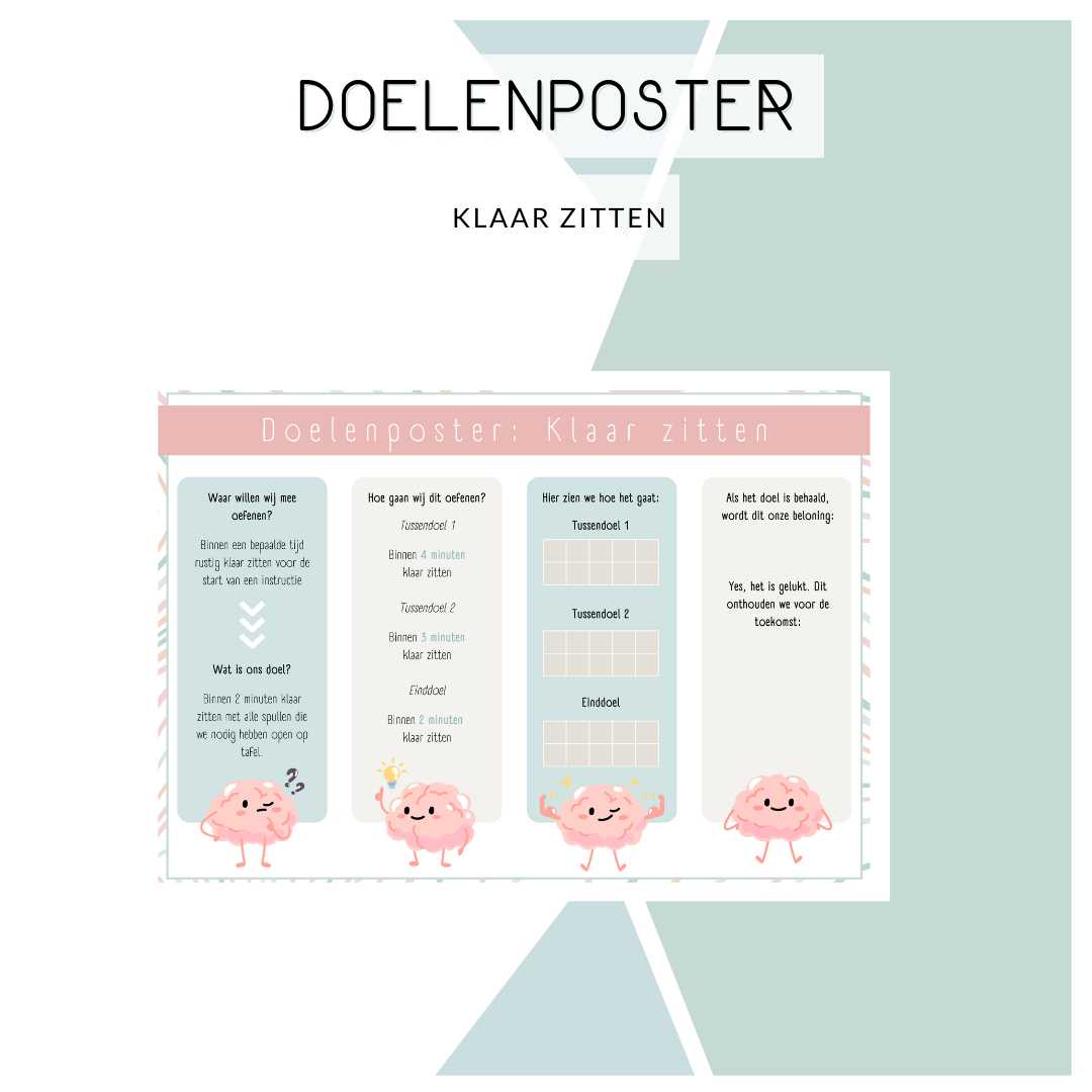 Doelenposter - Klaar zitten