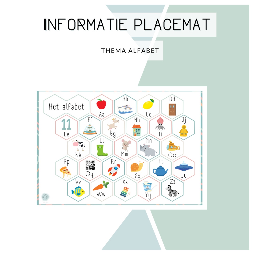 Informatie placemat - Alfabet