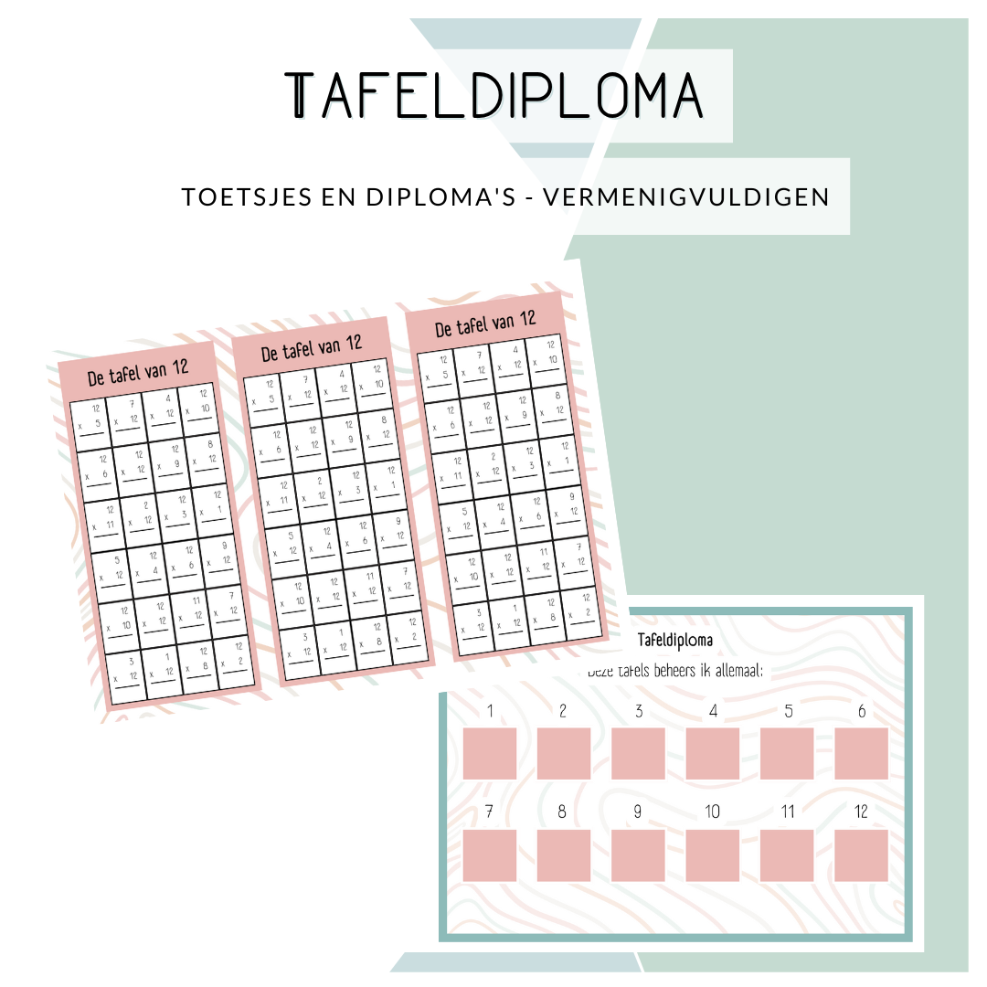 Tafeldiploma en toetsjes
