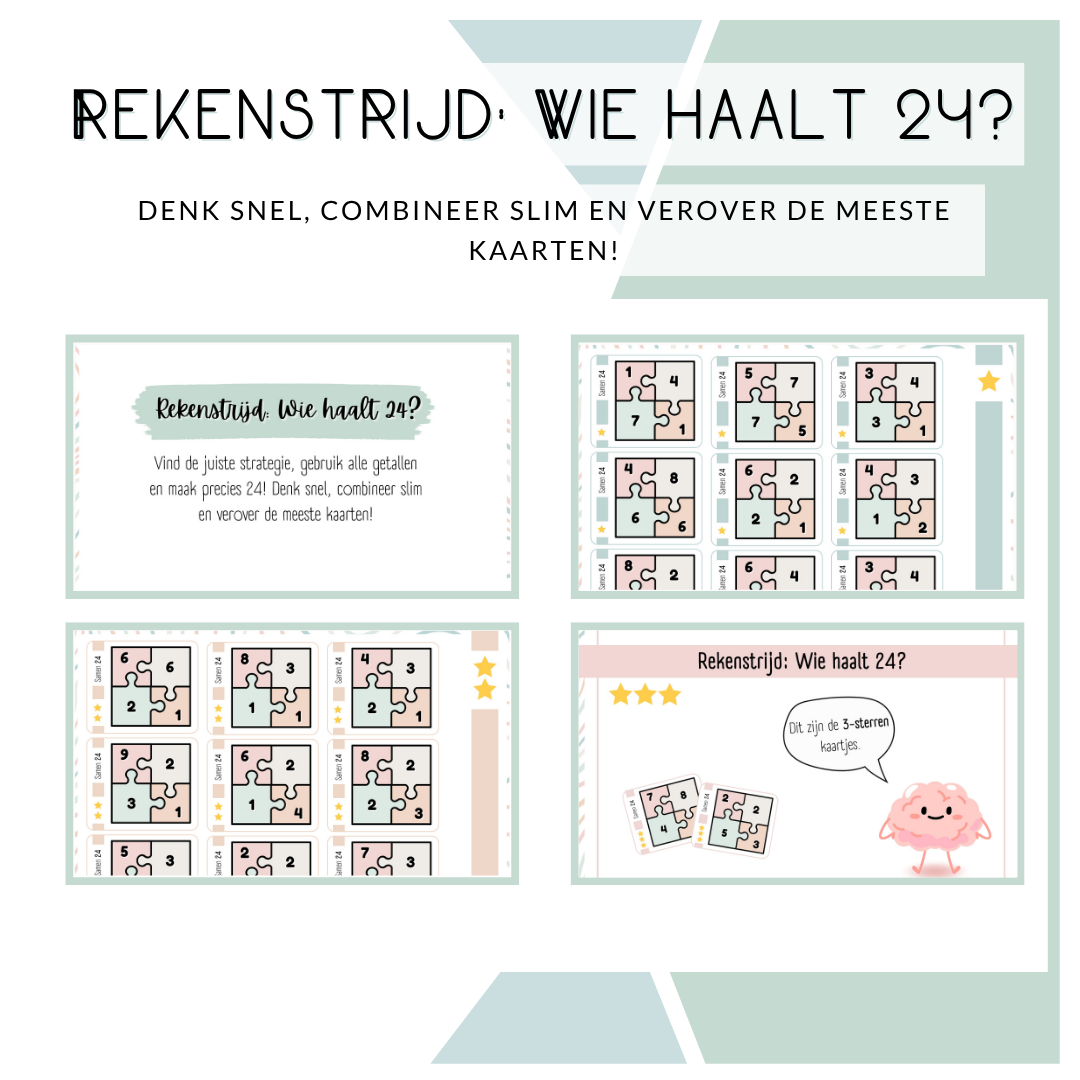 Rekenstrijd: Wie haalt 24?