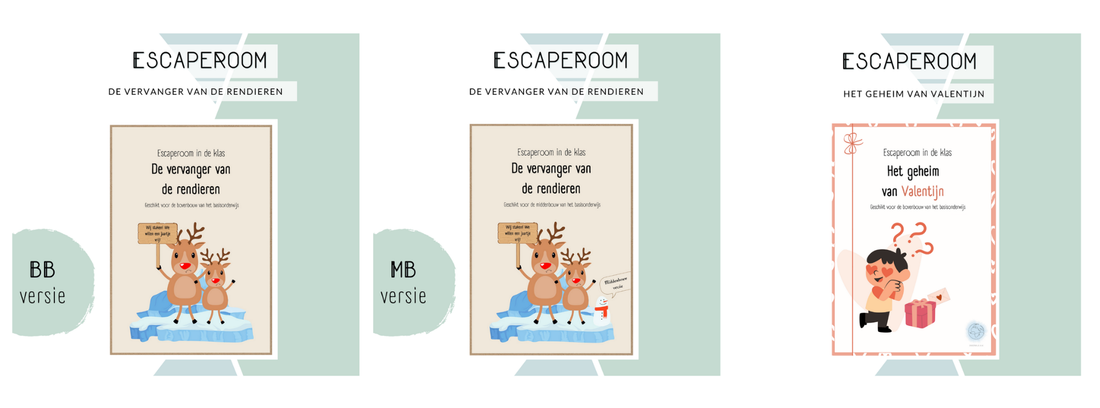 Instagram feed of Onderwijs&IK with posts about escape rooms.