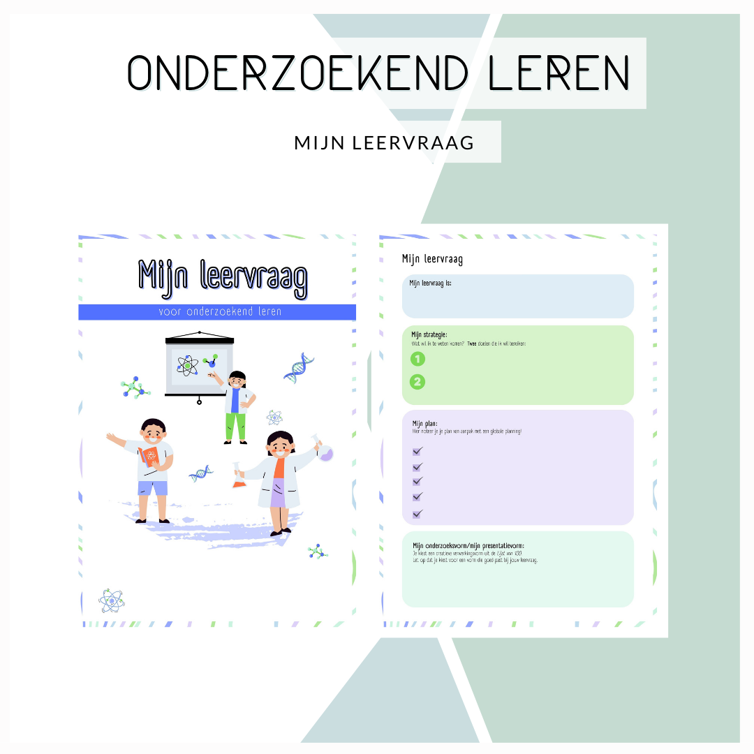 Onderzoekend leren - Mijn leervraag + 100 verwerkingsvormen