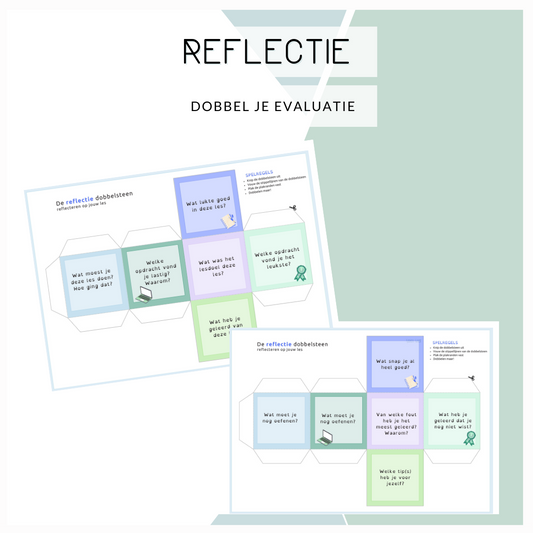 Reflectie - dobbelstenen