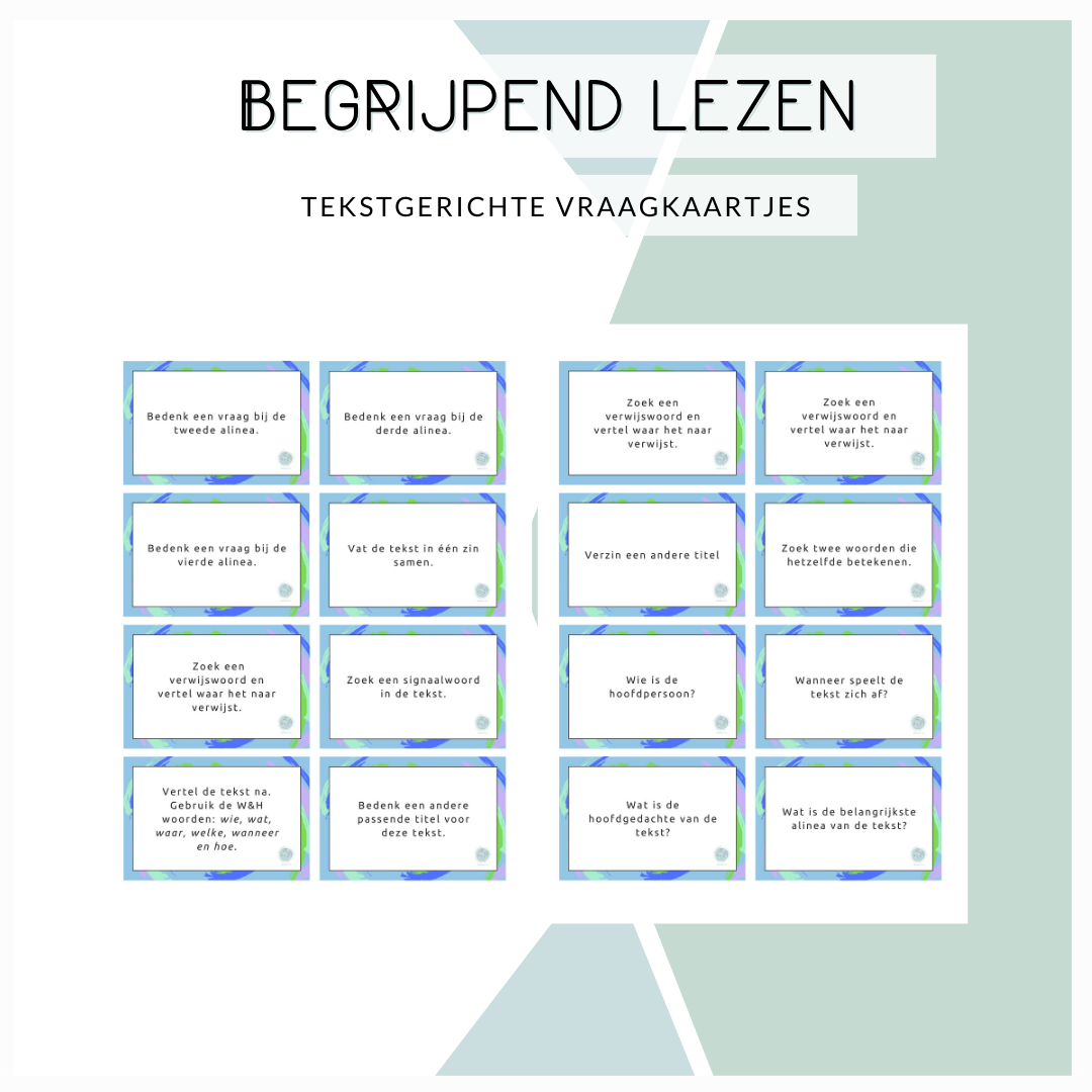 Begrijpend lezen - vraagkaartjes