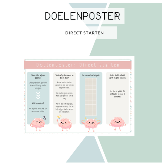 Doelenposter - Direct starten