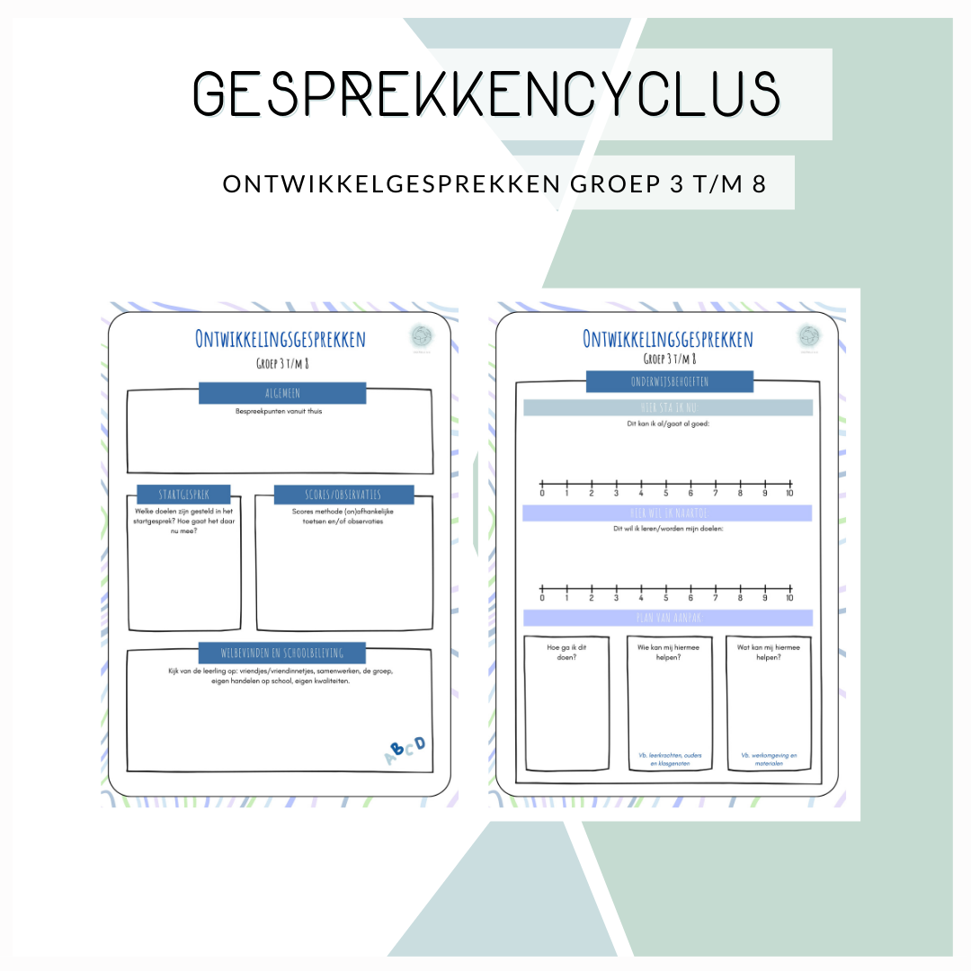 Gesprekkencyclus - ontwikkelingsgesprekken (groep 1 t/m 8)