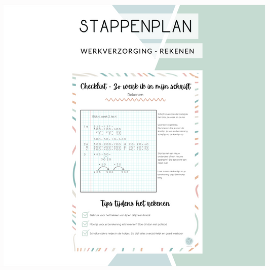 Stappenplan werkverzorging rekenen