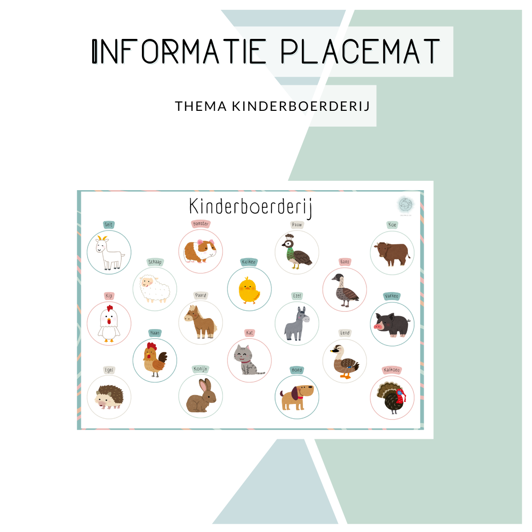 Informatie placemat - Kinderboerderij