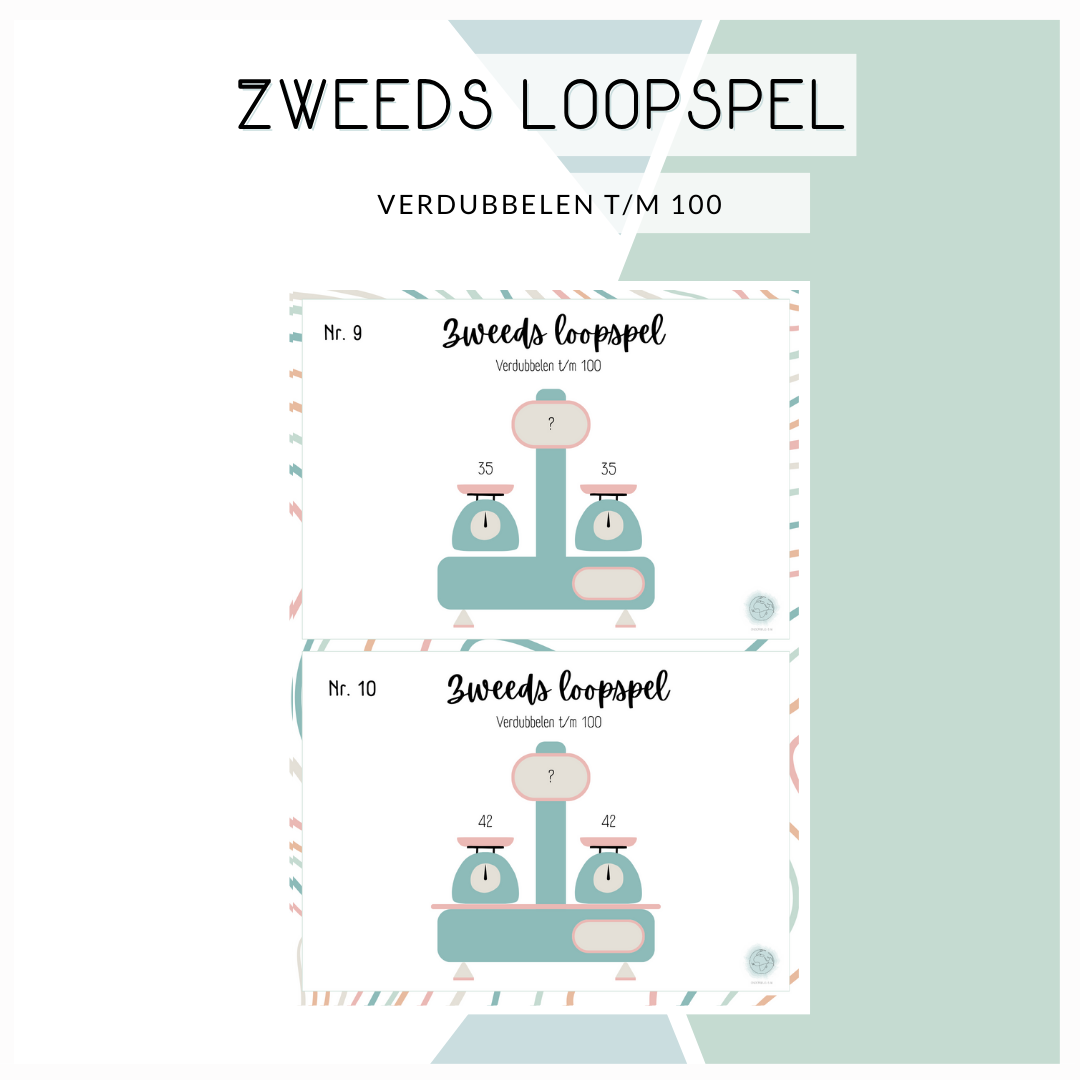 Zweeds loopspel - Verdubbelen t/m 100