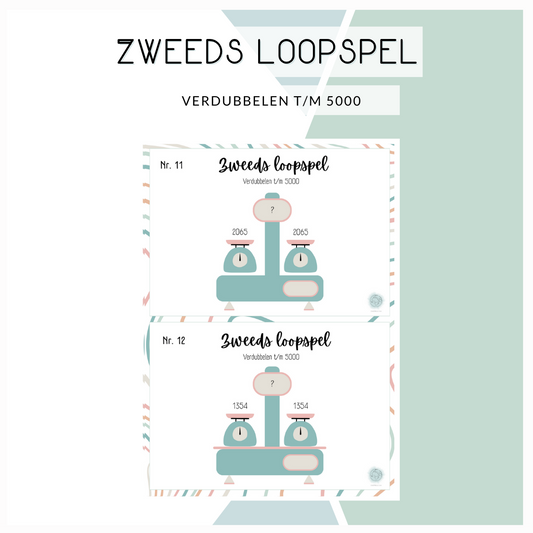 Zweeds loopspel - Verdubbelen t/m 5000