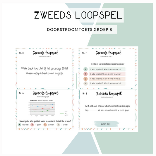 Zweeds loopspel - Doorstroomtoets groep 8