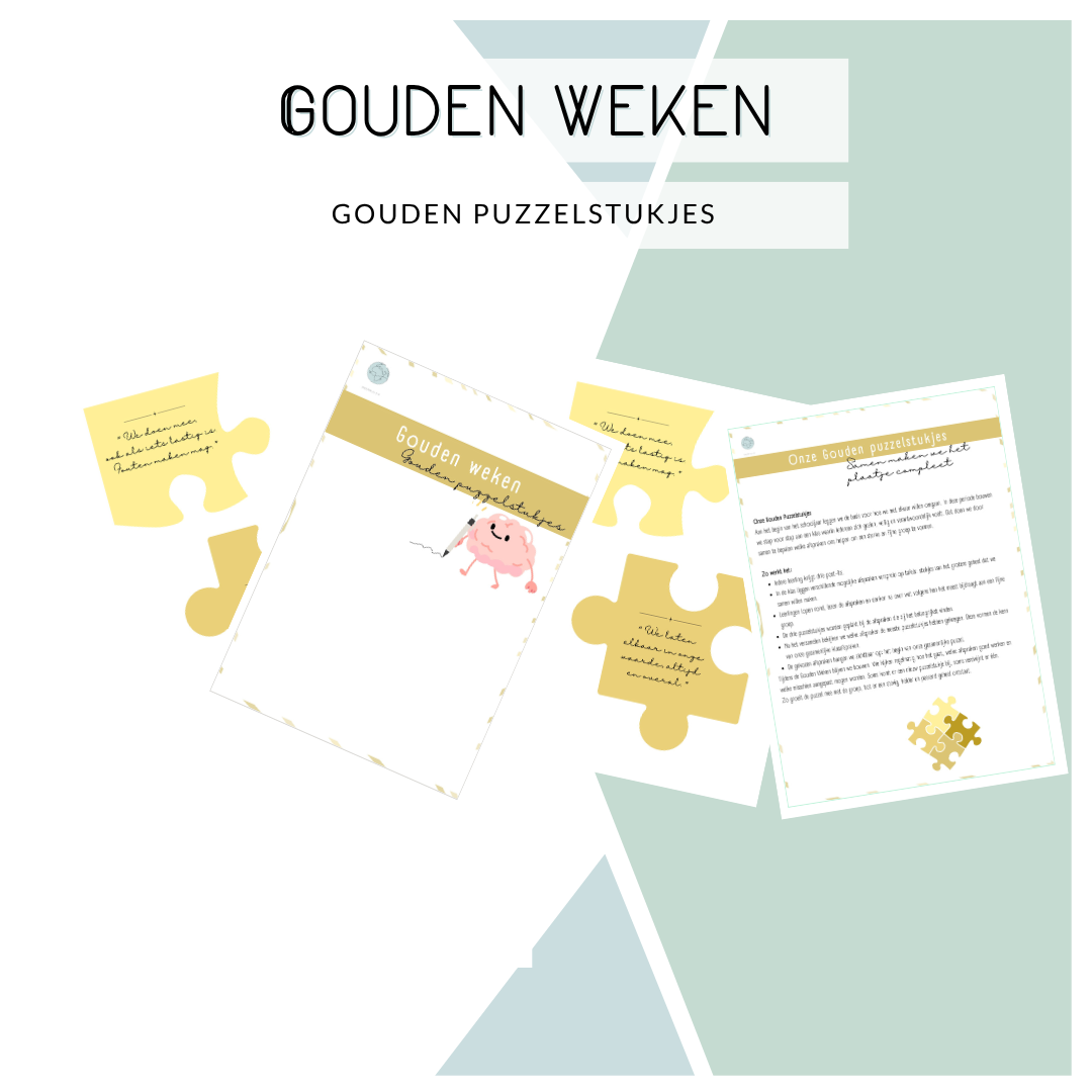 Gouden puzzelstukjes