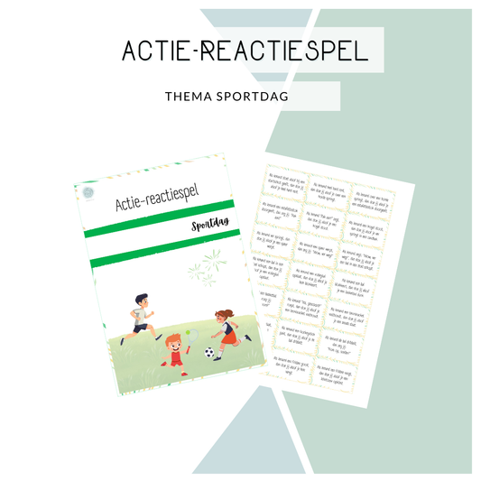 Actie-reactie spel - Thema: Sportdag