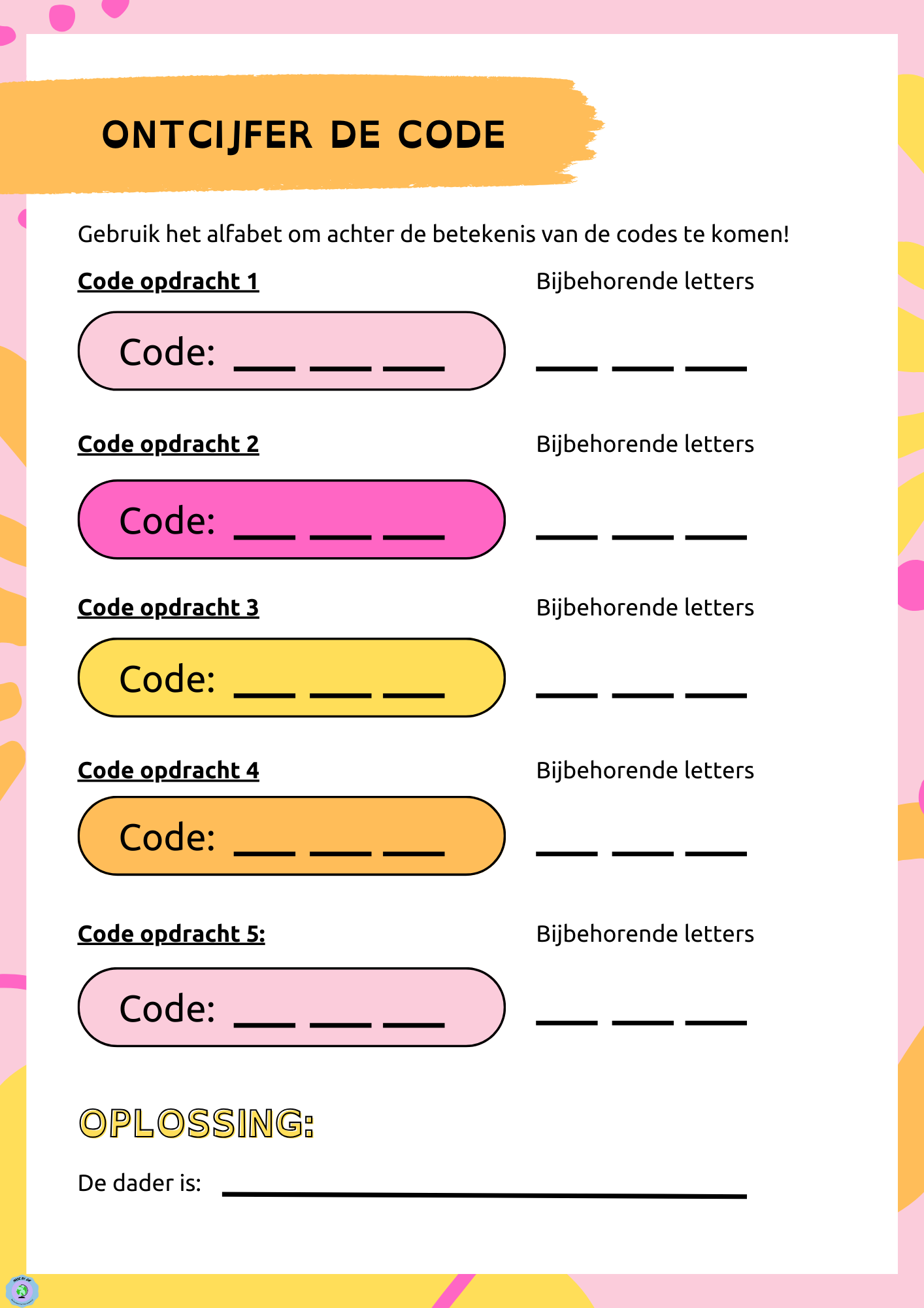 Escape room in de klas -  De koning is ontvoerd