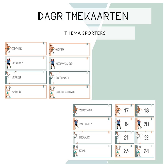 Dagritmekaarten - Thema sport