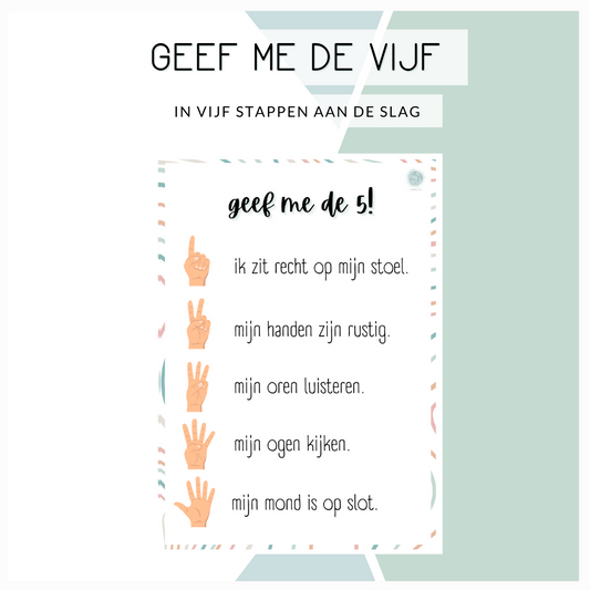 Geef me de vijf - pastel