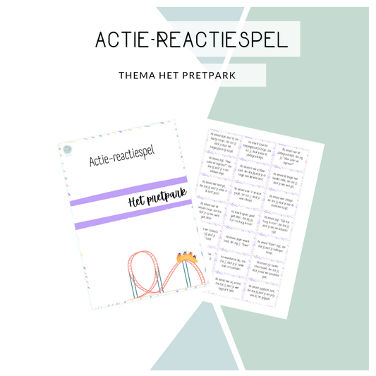 Actie-reactie spel - Thema: Pretpark