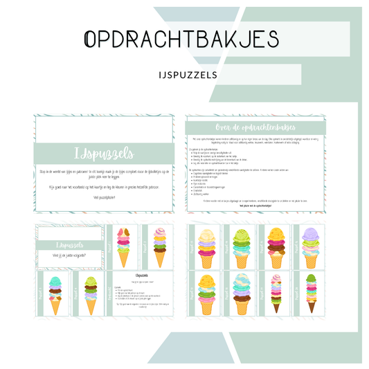 Opdrachtbakje - IJspuzzels (OB en MB)
