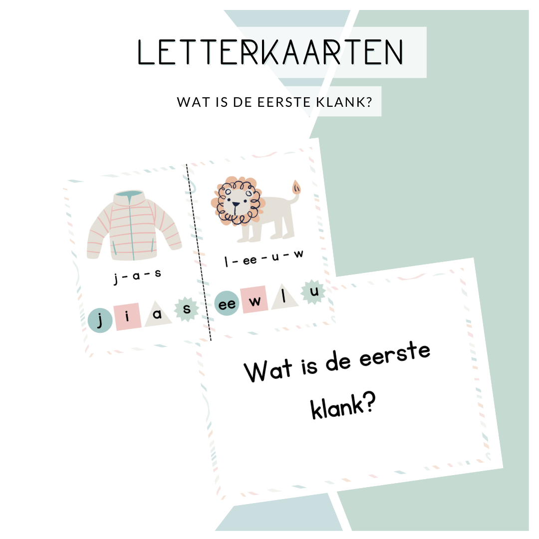 Letterkaarten - Wat is de eerste klank?