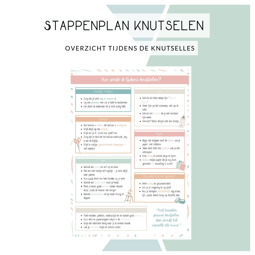 Stappenplan - Knutselen (pastel)