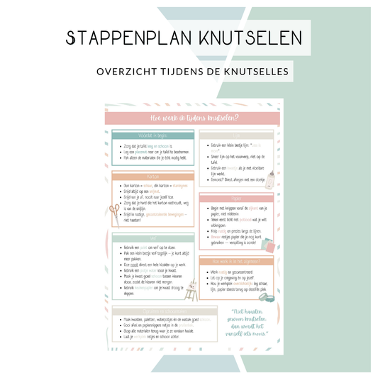 Stappenplan - Knutselen (pastel)