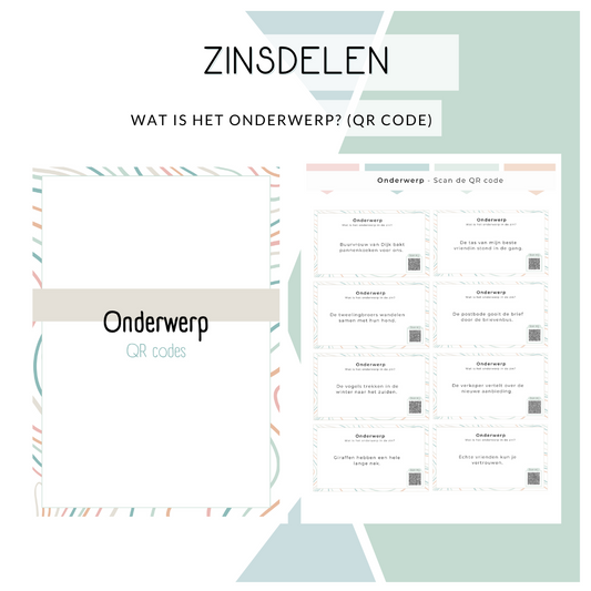 Zinsdelen - Wat is het onderwerp? (QR-code)