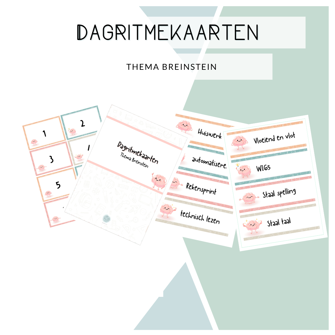 Dagritmekaarten - Thema (Br)Einstein (pastel)