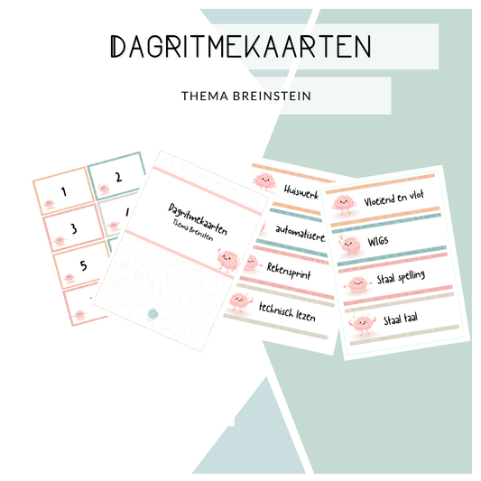 Dagritmekaarten - Thema (Br)Einstein (pastel)