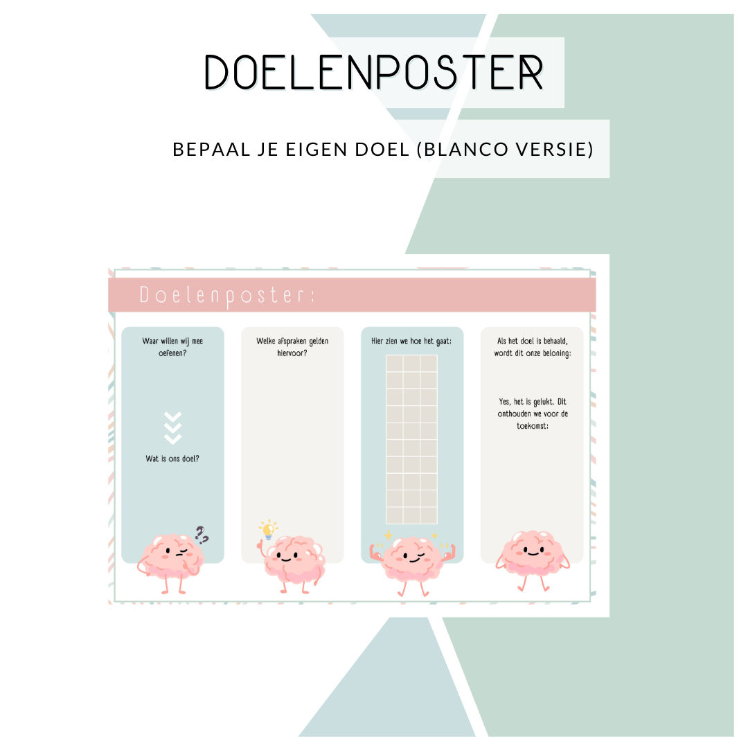 Doelenposter - Bepaal je eigen doel