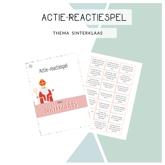 Actie-reactie spel - Thema: Sinterklaas