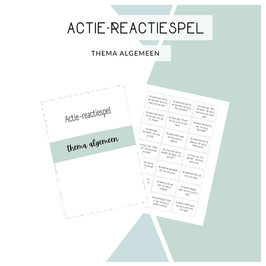 Actie-reactie spel - Thema: Algemeen