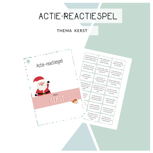 Actie-reactie spel - Thema: Kerst