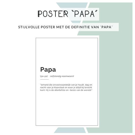 Poster definitie: papa