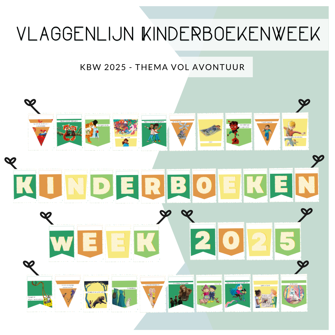 Vlaggetjes Kinderboekenweek 2025
