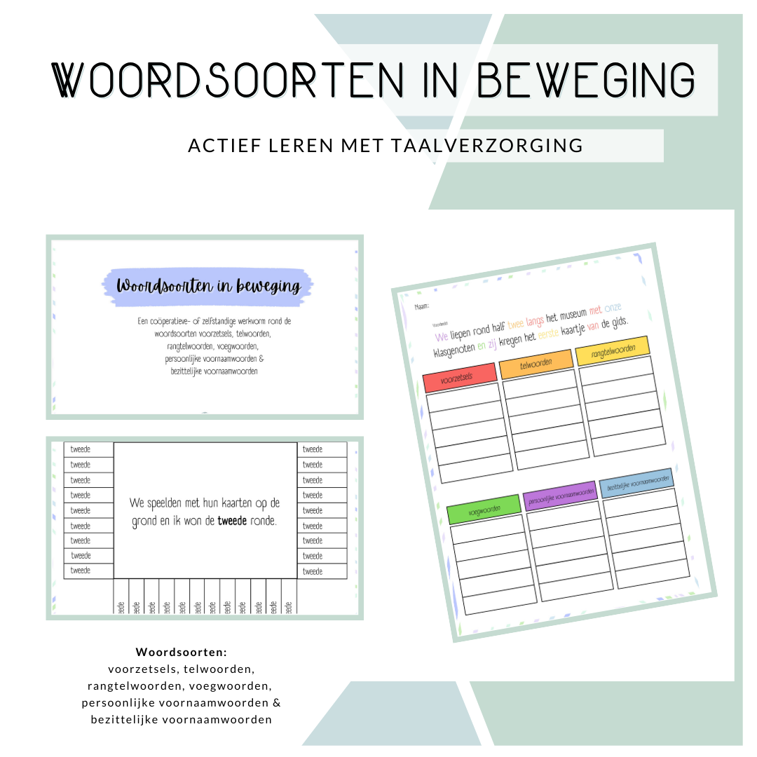 Woordsoorten bewegen - versie 1
