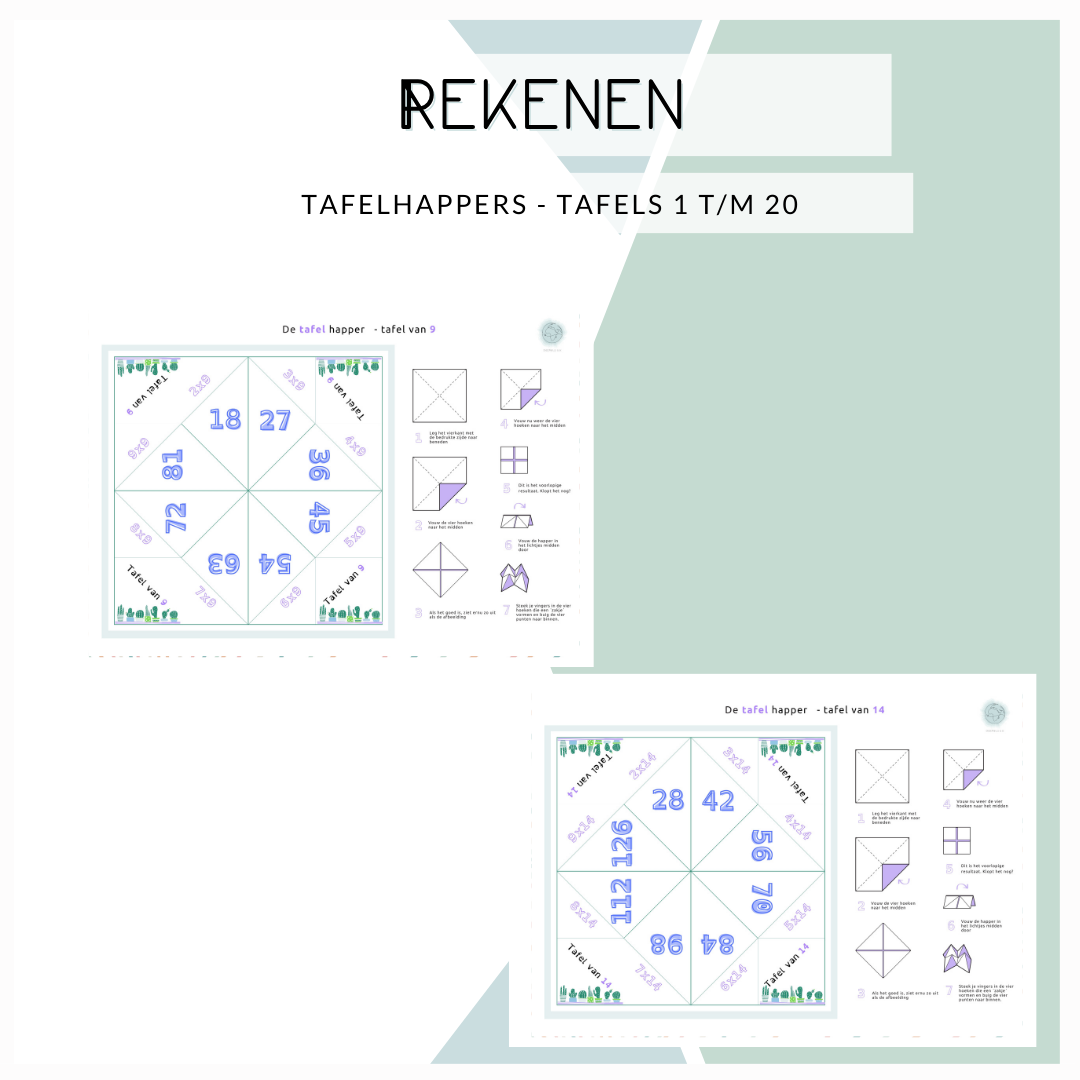 Tafelhappers - De tafels van 1 t/m 20