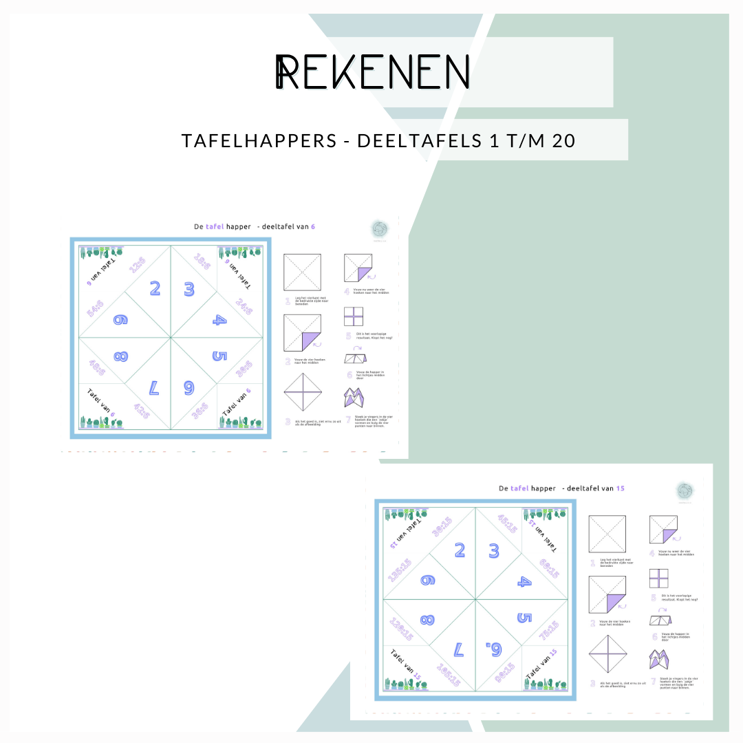 Tafelhappers - De deeltafels van 1 t/m 20