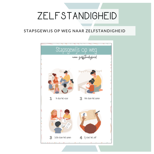 Stapsgewijs op weg naar zelfstandigheid