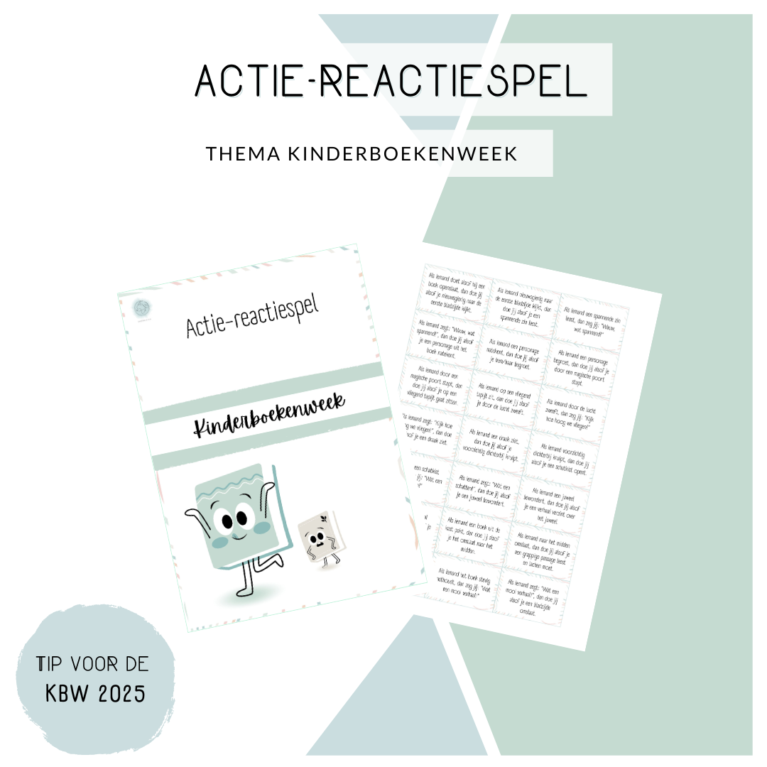 Actie-reactie spel - Thema: Kinderboekenweek